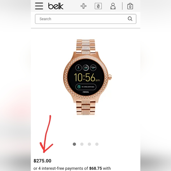 Fossil Gen 3 Smartwatch Q Venture Gold-Tone Stainless Steel - Picture 4 of 7